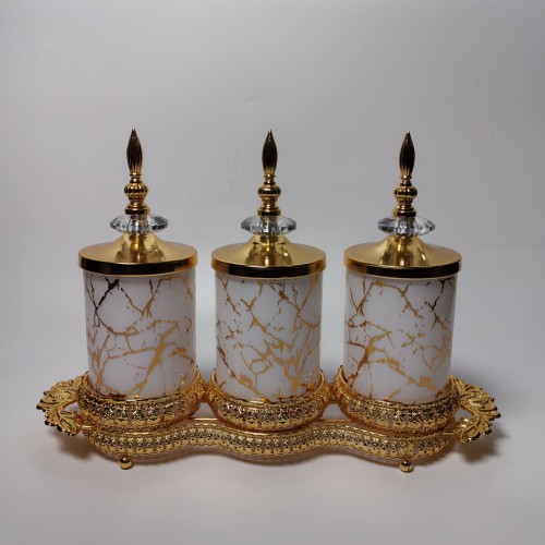 luxury home decor jar with airtight lid