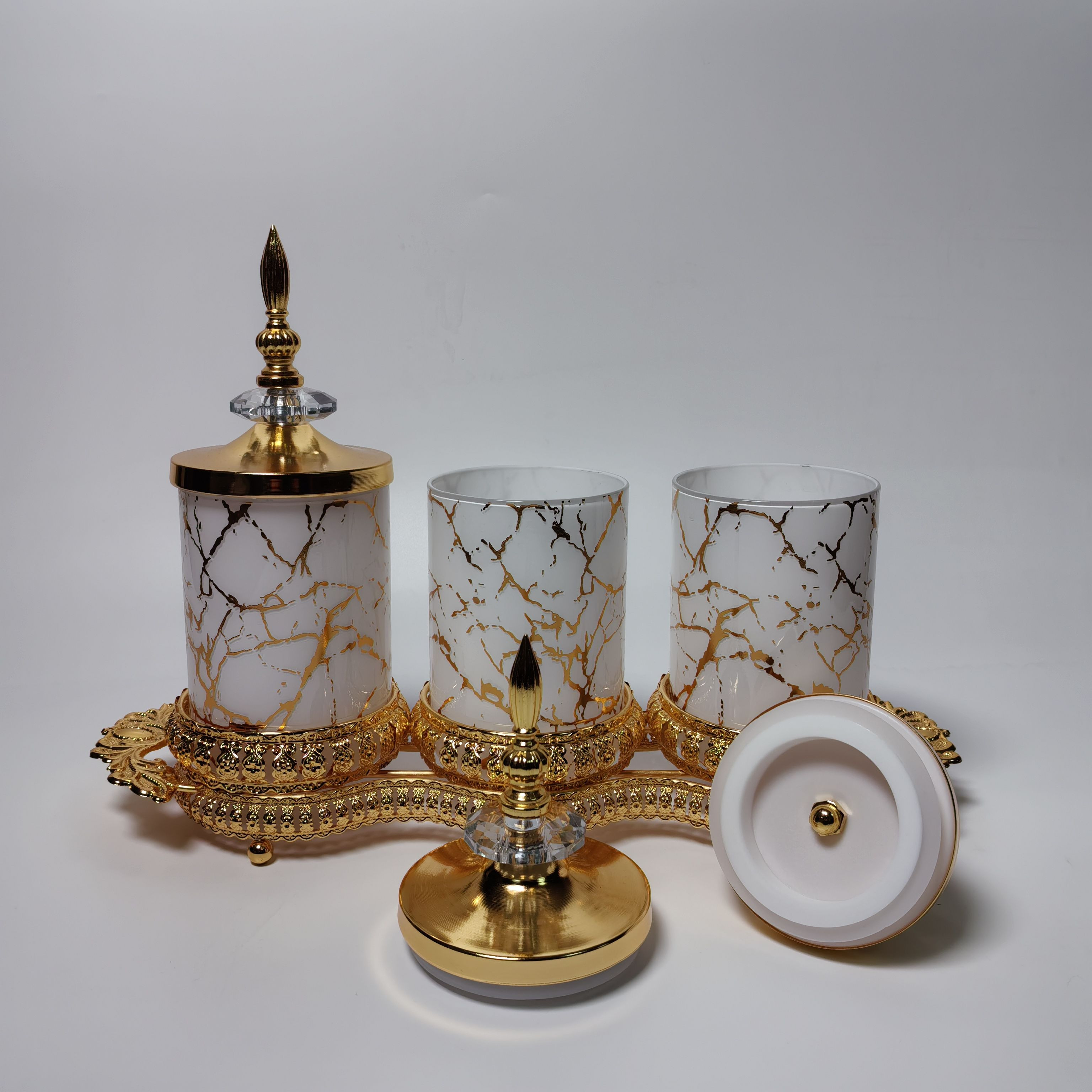luxury home decor jar with airtight lid